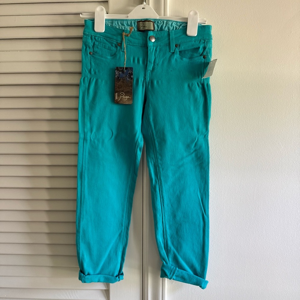 Paige Jeans NEW Women’s JENNY Size 24 Blue Caribbean New With Tags